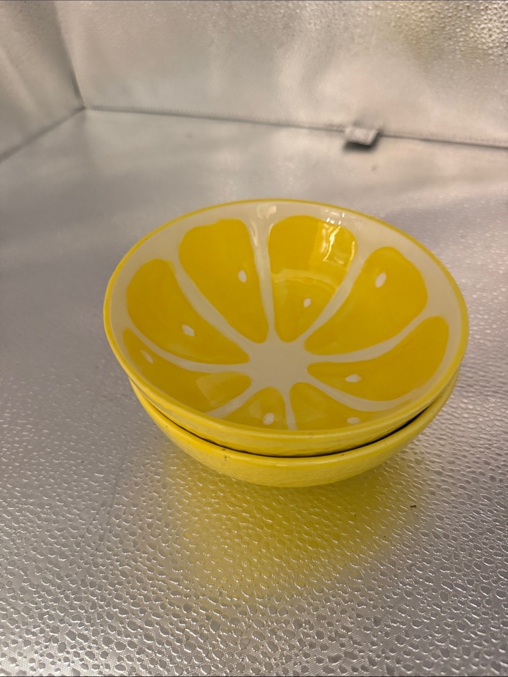 Smart Living Yellow Ceramic Citrus Bowls - Set of 2 - Picture 13 of 14